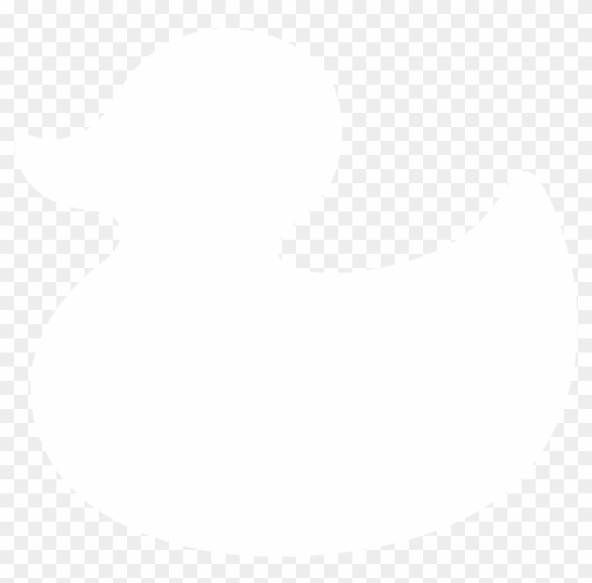 Rubber Duck Silhouette By Paperlightbox Clipart