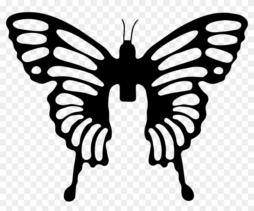 Big Image - Silhouette Borboleta Clipart #848796