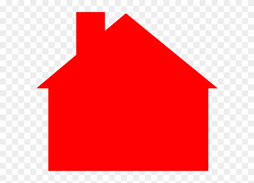 Outline Of House - Red House Outline Clipart - Png Download