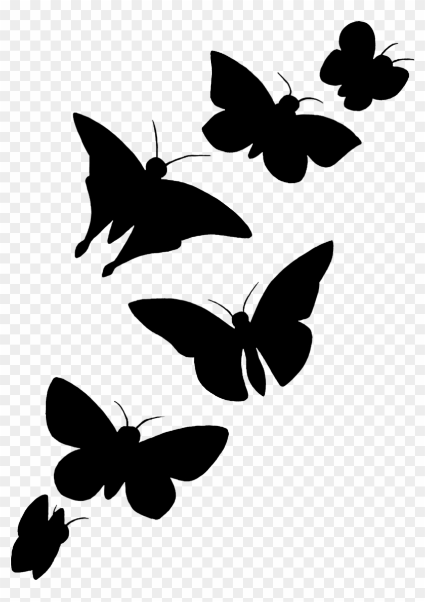 Butterfly Silhouette Butterfly Silhouette - Latin Dance Clipart #849046