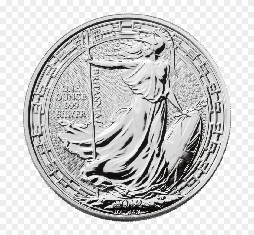 Britannia 2019 Oriental Border 1 Oz Silver Coin - Silver Britannia Clipart #849062