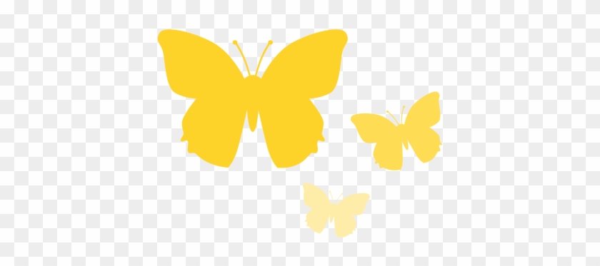 Yellow Butterfly Clipart - Png Download #849131