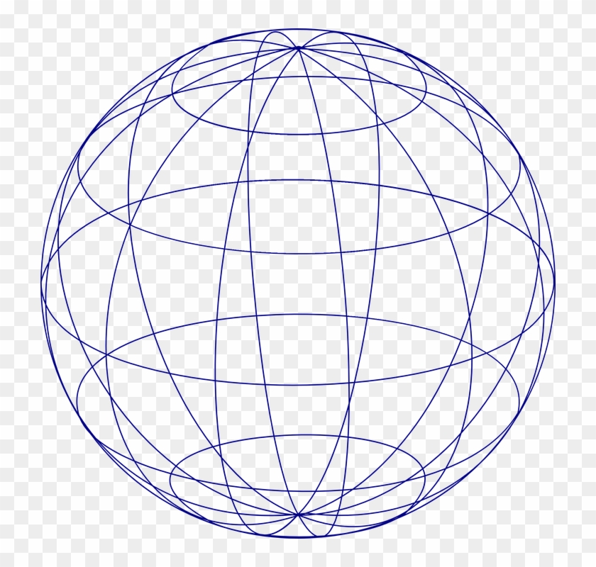 Globe Grid Png - Transparent Globe Grid Png Clipart #849195