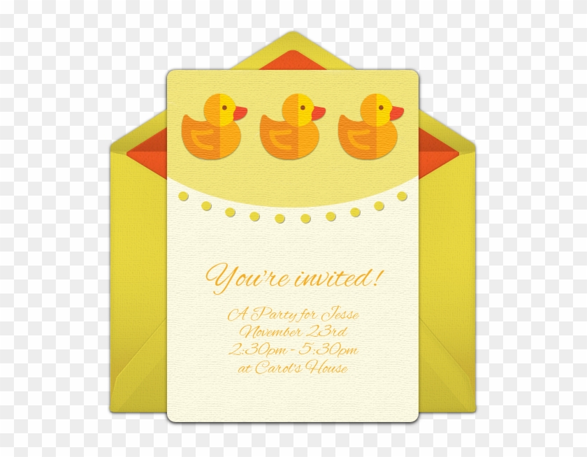Rubber Ducks Online Invitation - Duck Clipart #849389