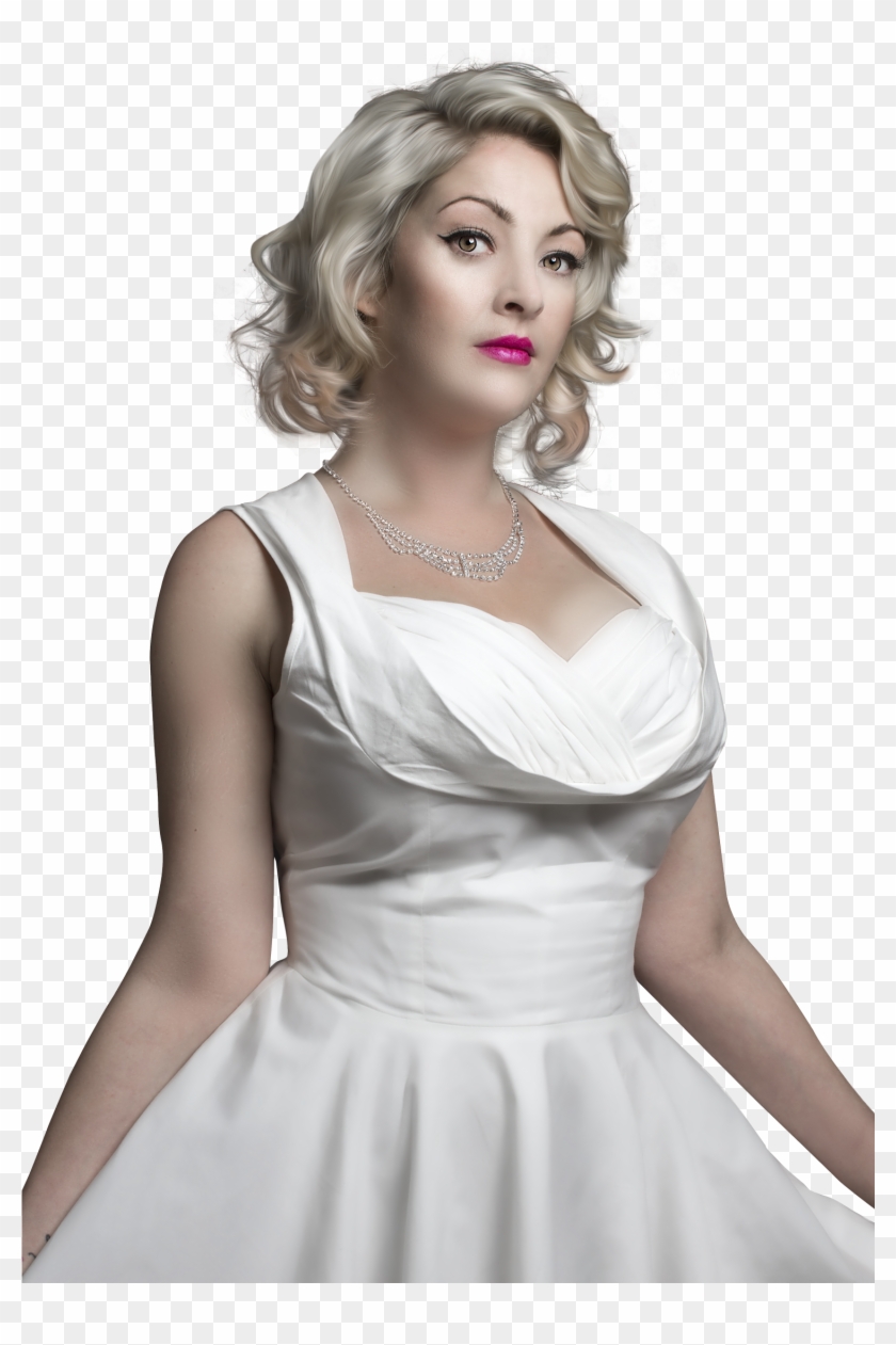 Beautiful Female Model In White Dress Png Image - Fashion Female Model Png Clipart