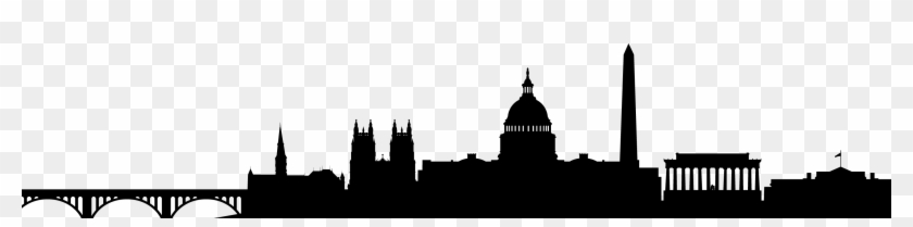 Washington Dc Skyline Silhouette At Getdrawings Com - Washington Dc Skyline Png Clipart #849457