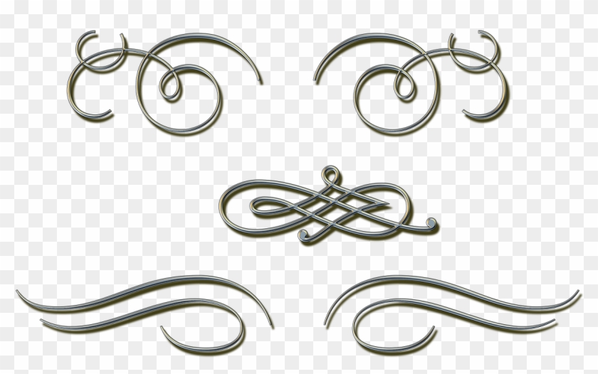 Nouveau,border - Curlicue White Transparent Png Clipart #849676