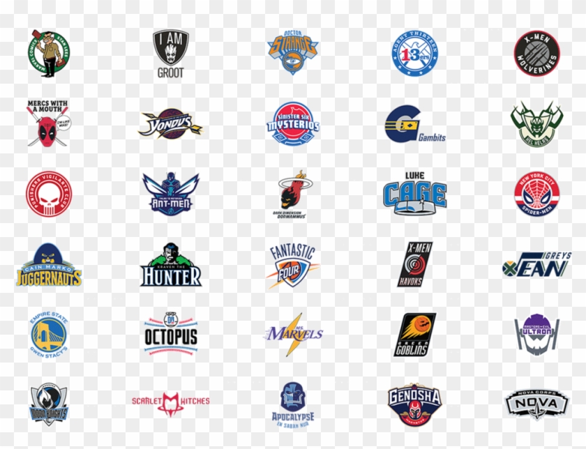 Brand New Marvel Nba Logos - New Nba Logos 2018 Clipart #850071