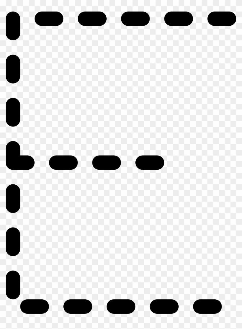 Dashed Line Of Alphabet Letter E - Tracing Letter E Clipart