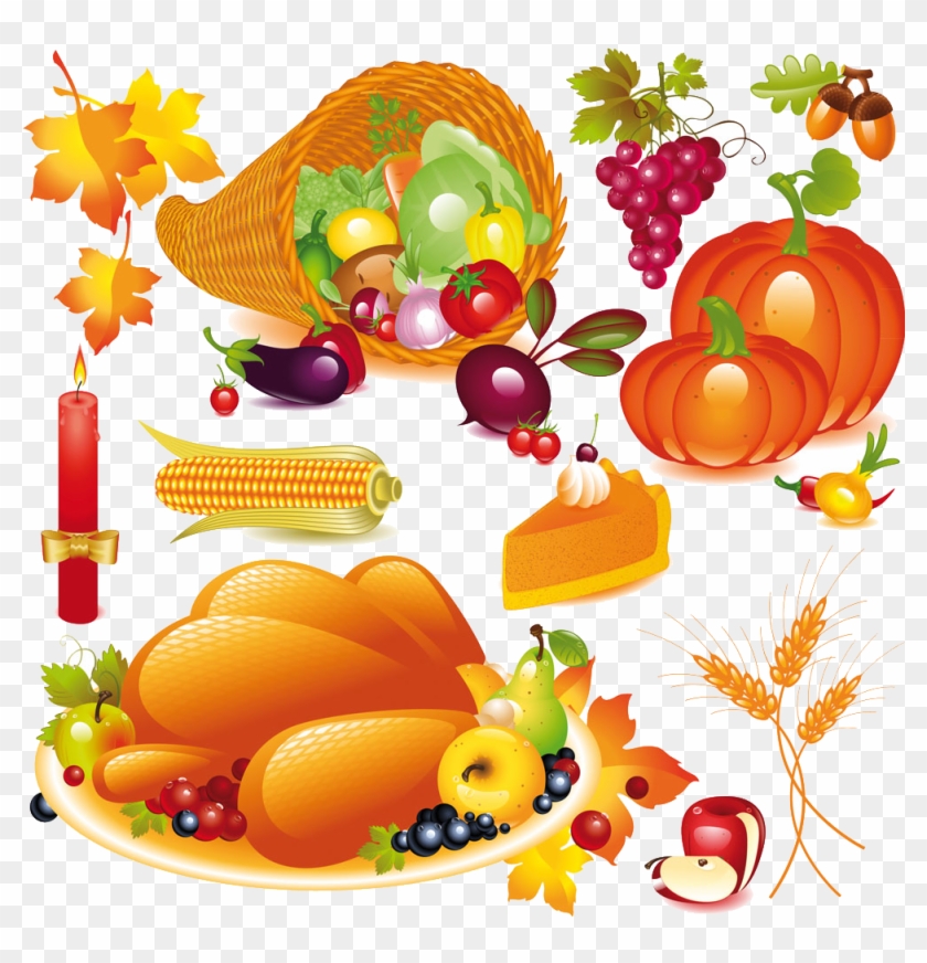 Cornucopia Clipart Vegetarian - Png Download #851094