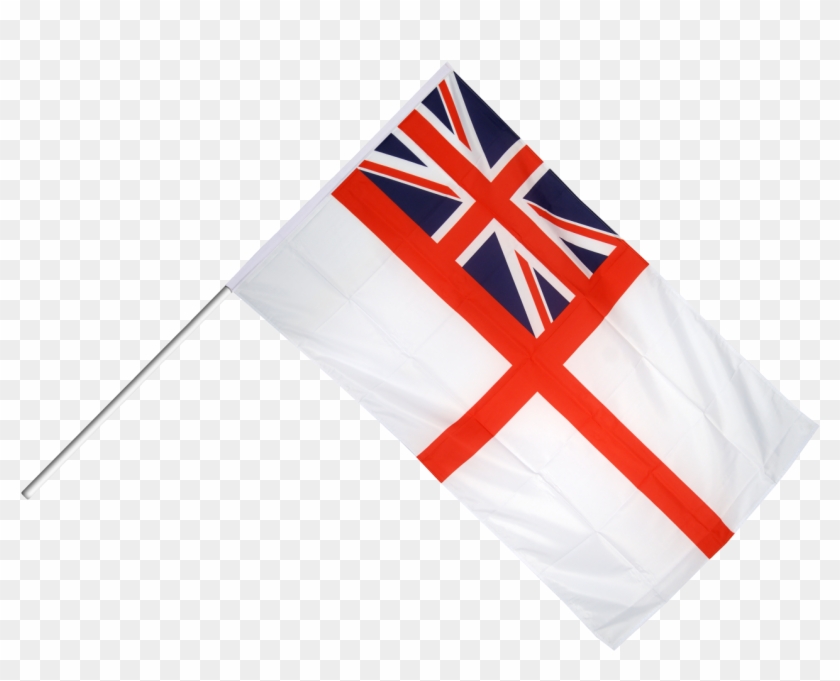 Bugreat Britain British Navy Ensign Stick Flags At - Flag Clipart #851325