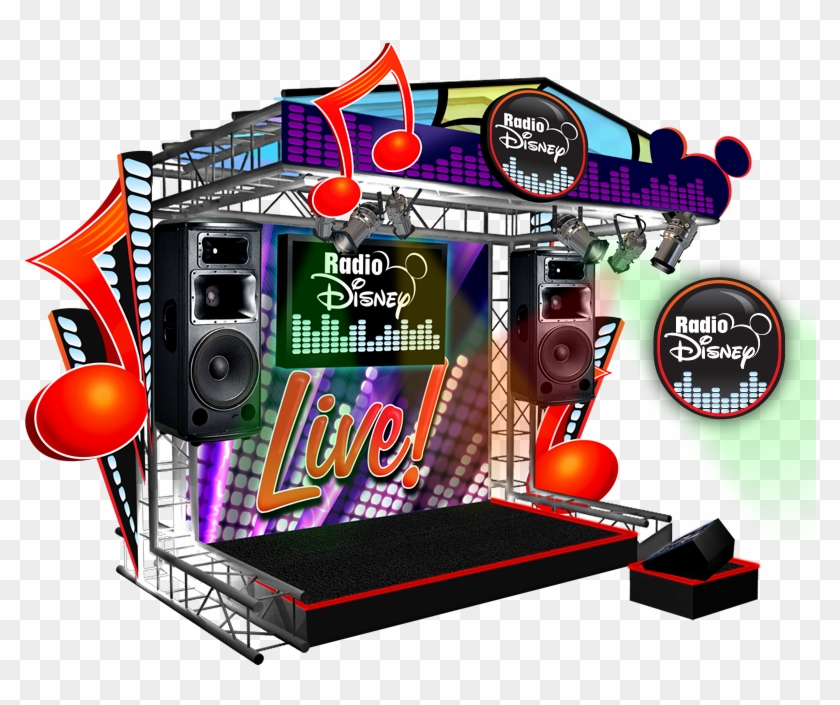 Radio Disney Karaoke Stage - Karaoke Stage Design Clipart #851509