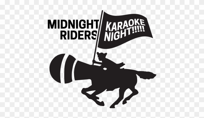 Midnight Riders Karaoke Night - Silhouette Clipart