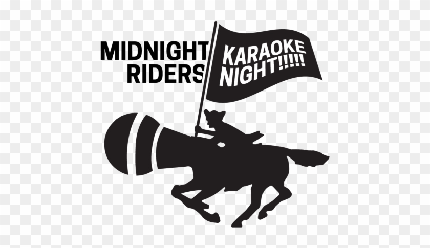 Midnight Riders Karaoke Night - Silhouette Clipart #851710