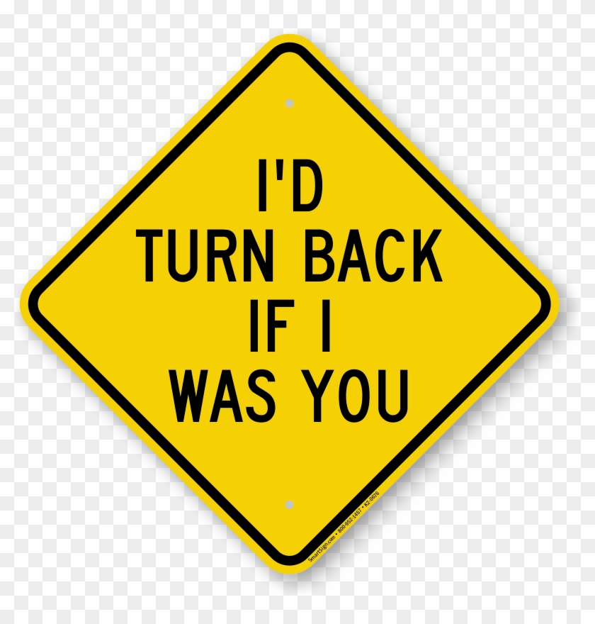 Humorous Diamond-shaped Warning Sign - Construction In Process Sign Clipart