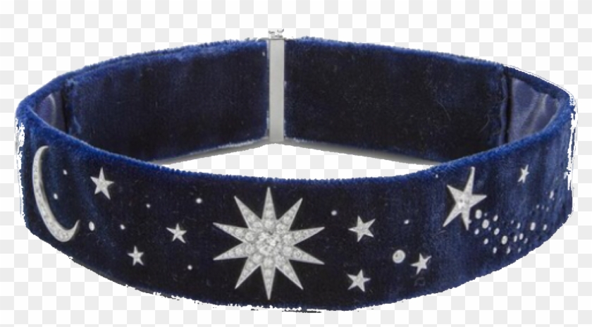 Blue Silver White Choker Polyvore Moodboard Filler - Blue Transparent Moodboard Pngs Clipart #852068