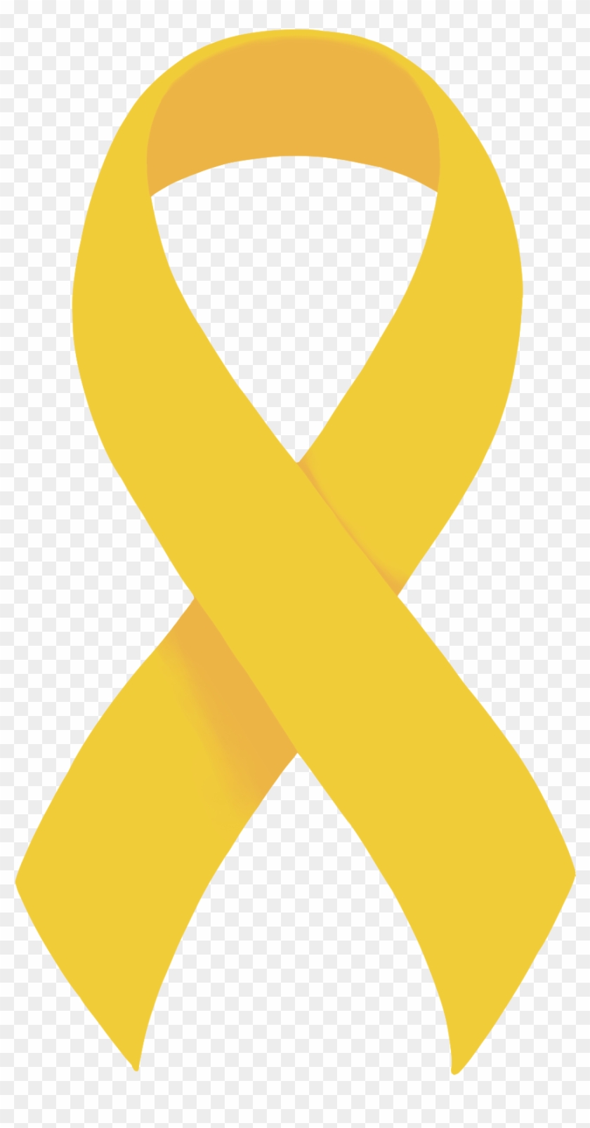 Description Yellow Ribbon - Yellow Cancer Ribbon Png Clipart #852298