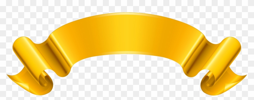 Yellow Ribbon Png Download Image - Gold Ribbon Png Clipart #852351