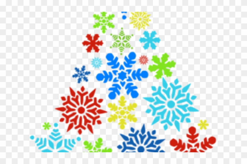 Snowflake Clipart Fun - Clip Art Snowflakes Christmas Tree - Png Download
