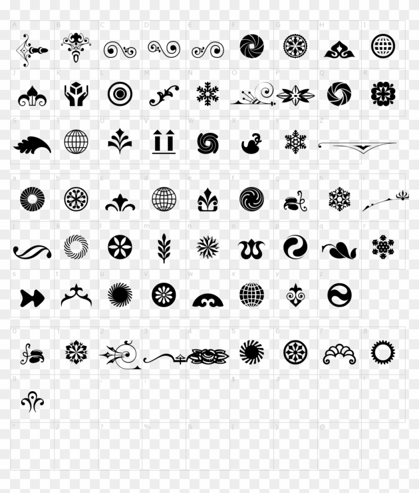 Font Characters - Circle Clipart