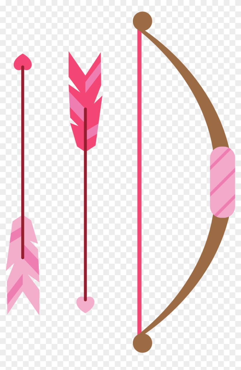 Arrow Feather Clip Art - Pink Arrows With Feathers - Png Download #852614