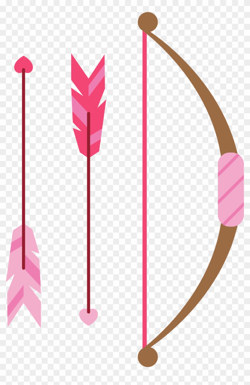 Arrow Feather Clip Art - Pink Arrows With Feathers - Png Download
