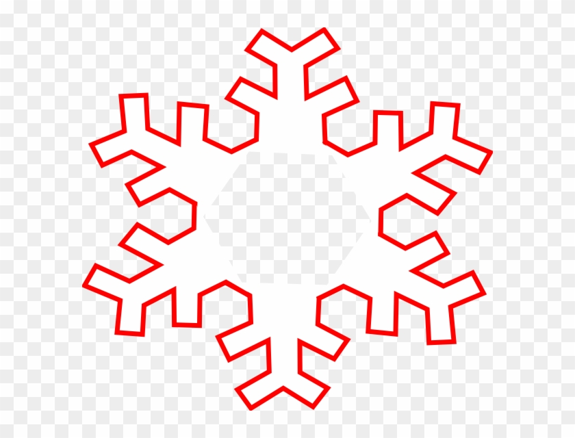 Snowflake Clipart Outline - Christmas Snowflakes Cut Out - Png Download