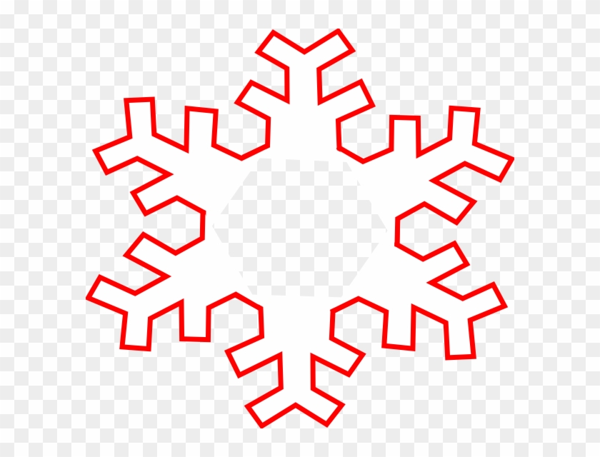 Snowflake Clipart Outline - Christmas Snowflakes Cut Out - Png Download
