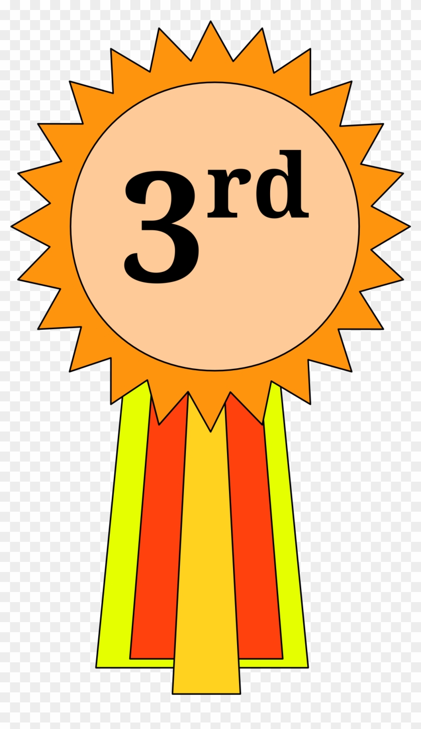 Award Clipart Yellow Ribbon - 3rd Place Ribbon Png Transparent Png