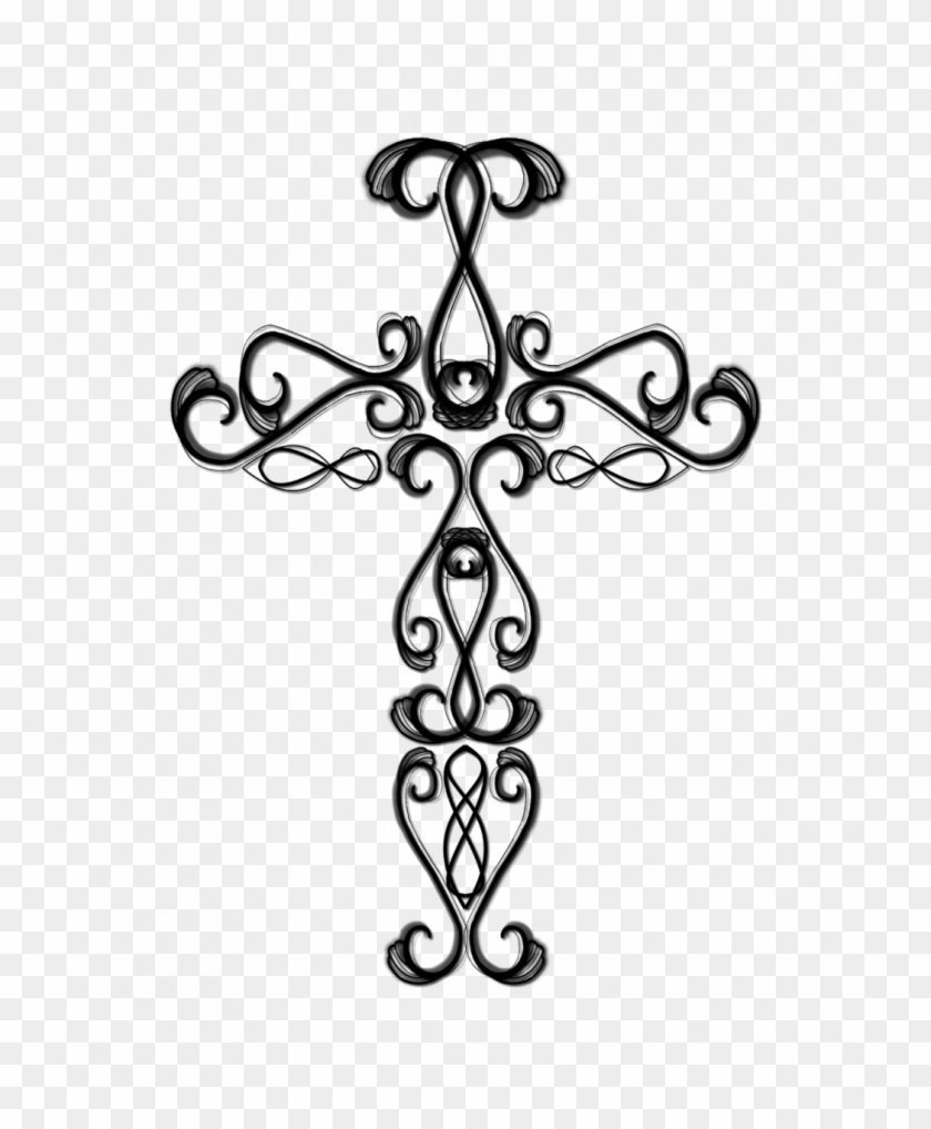 Png Fancy Cross - Cross Drawings Clipart