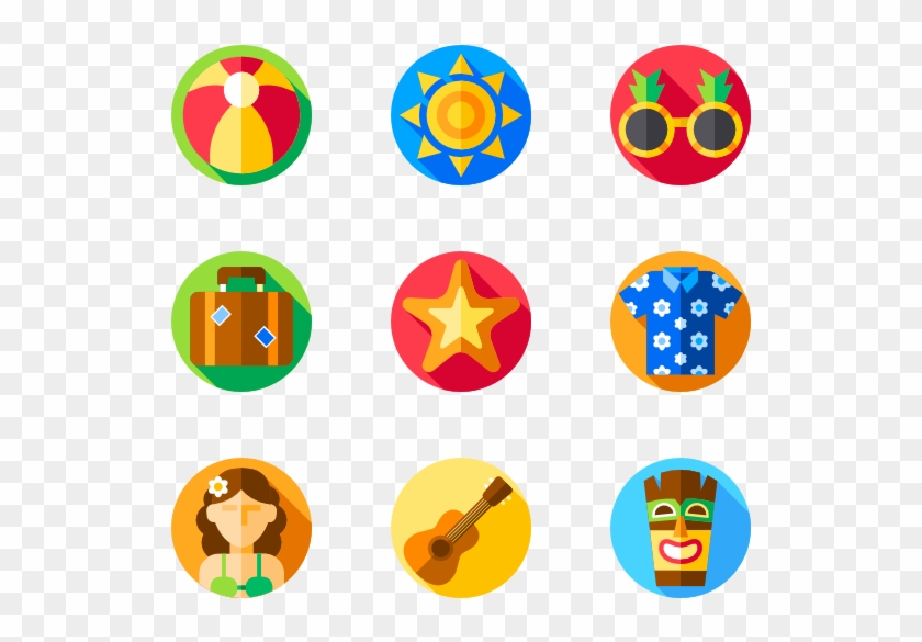 Hawaii - Flat Color Icon Clipart