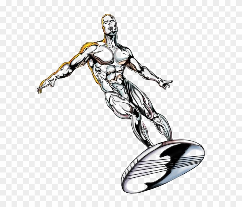 Silver Surfer Png Transparent Image - Comic Silver Surfer Clipart #853756