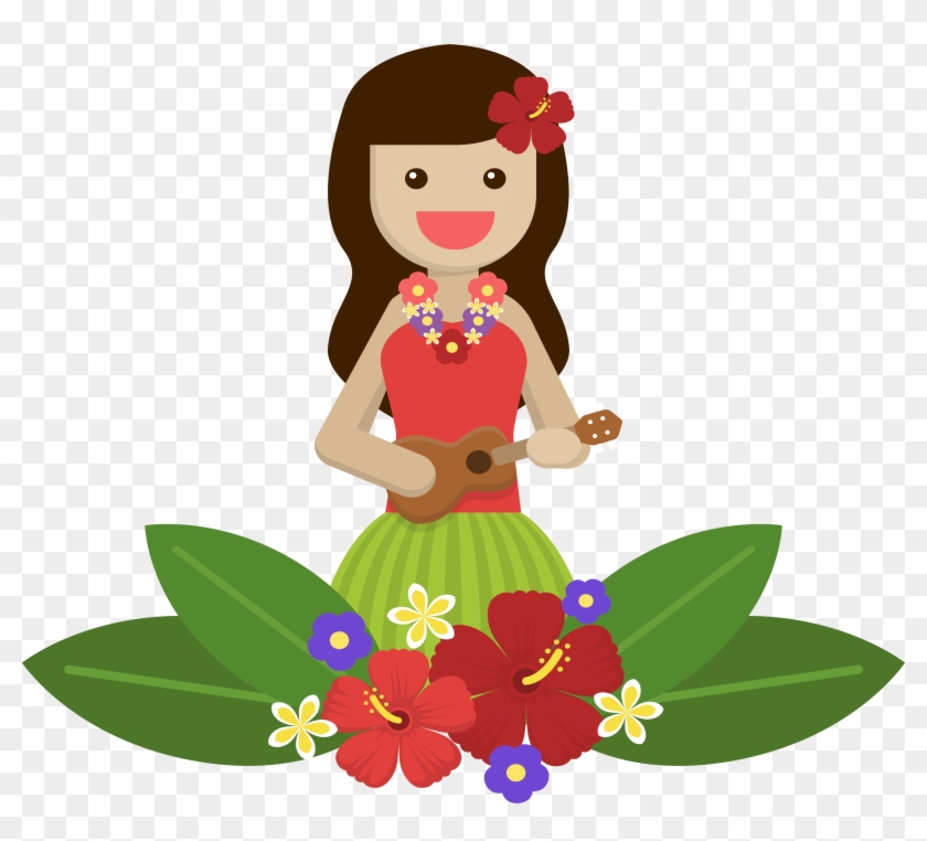 Hawaii Island Girl - Hawaiian Icon Png Clipart