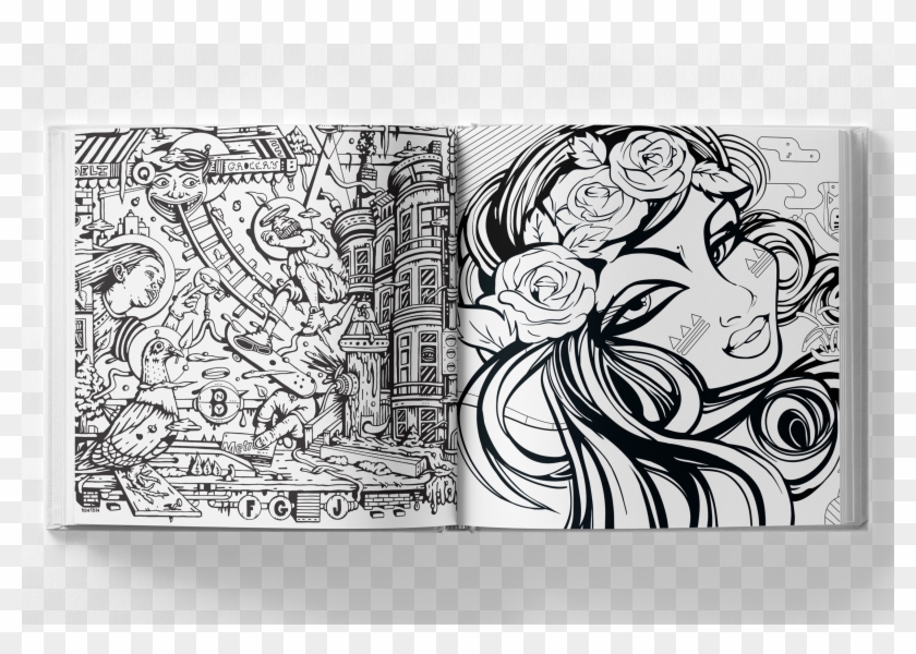 Graffiti Transparent Technology Doodle Art Png Png - Coloring Book Clipart #853896