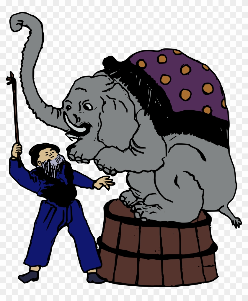This Free Icons Png Design Of Elephant Trainer Clipart #853897