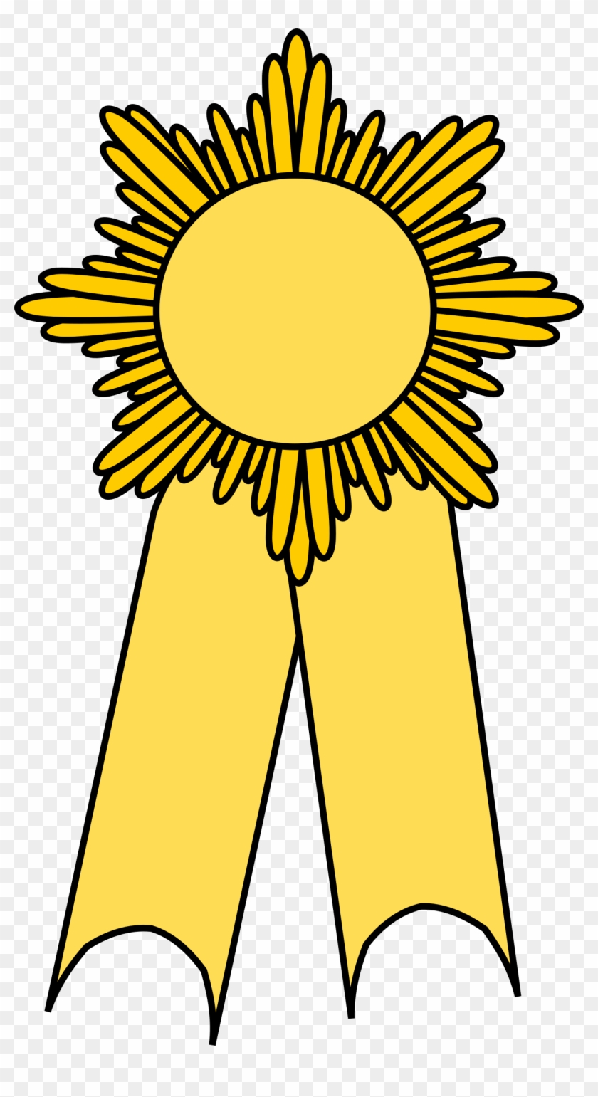 Yellow Ribbon Paper Awareness Ribbon Blue Ribbon - Girl Scout Gold Award Png Clipart #854075