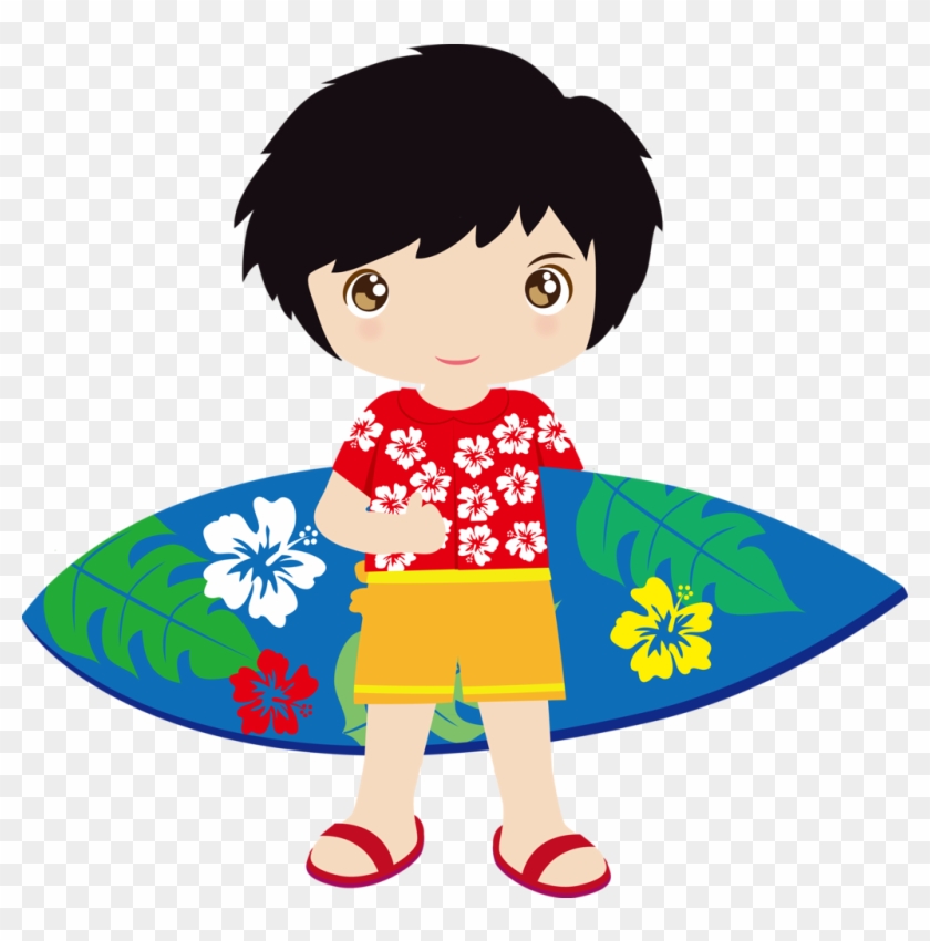 Hawaiian Aloha Tropical - Hawaiian Boy Clip Art - Png Download