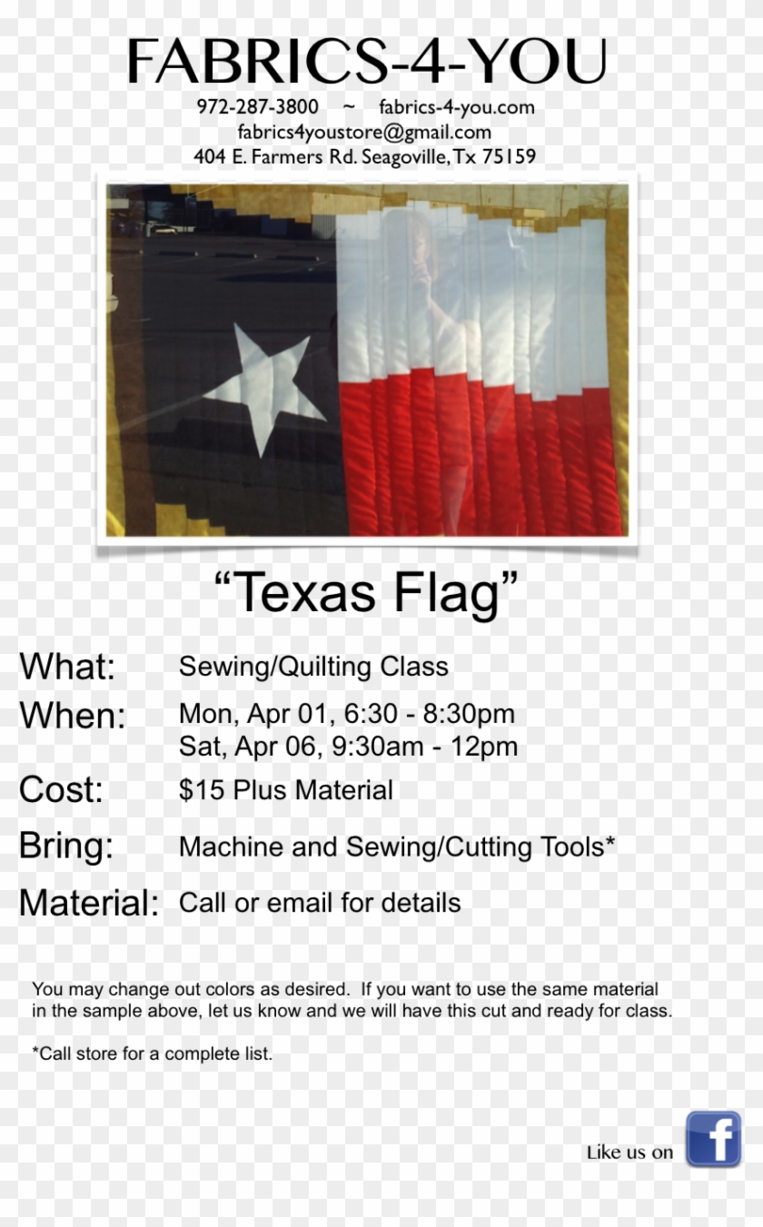 Texas Flag Flyer - Flyer Clipart #854343