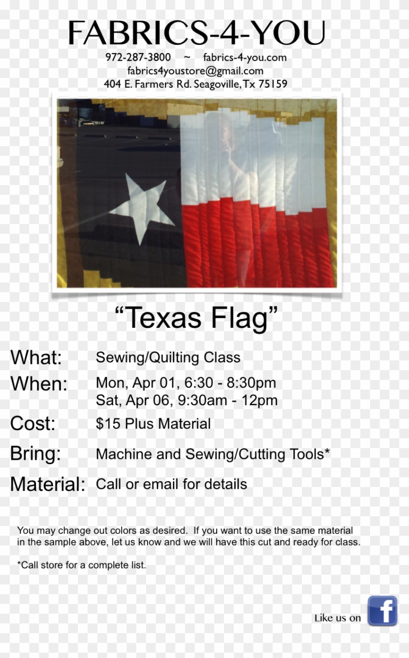 Texas Flag Flyer - Flyer Clipart