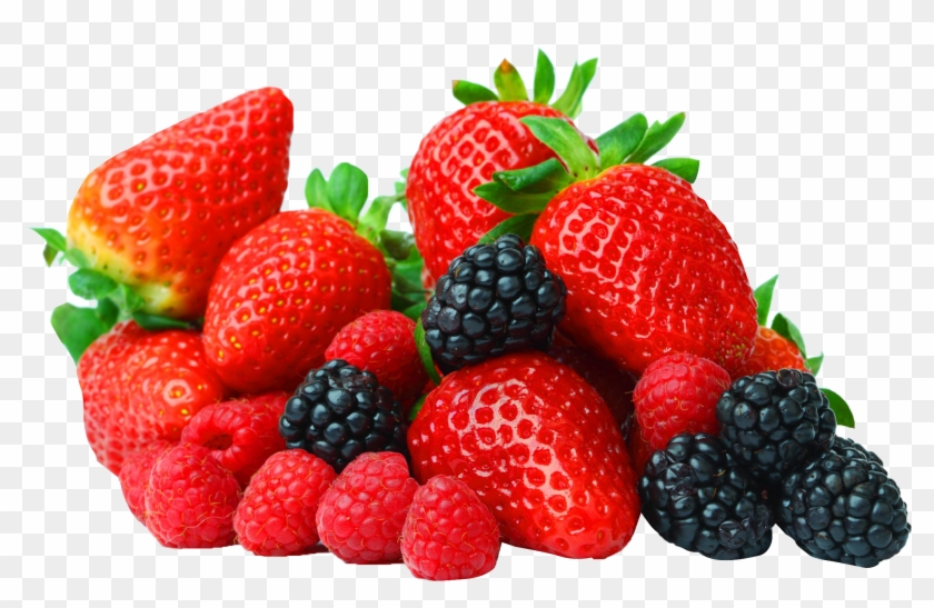 Raspberry Png Transparent Images - Berries Png Clipart #854645