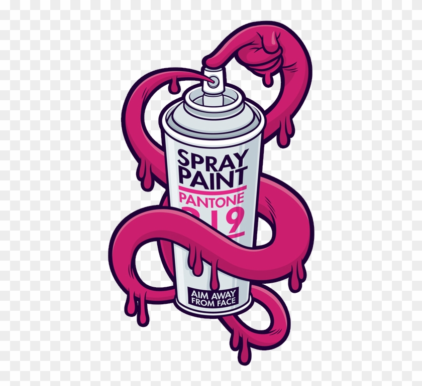 De Spray Can, Graffiti Lettering, Screenprinting, Ruler, - Graffiti Spray Can Logo Clipart #854648