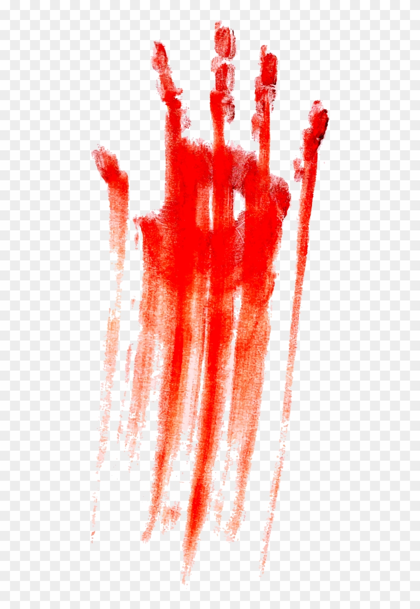 Bloody Handprint Clipart 854758 Pikpng