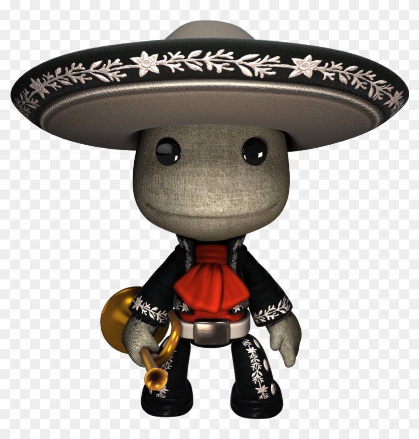 Who Doesn't Like A Good Mariachi Band - Sackboy Little Big Planet Costume Clipart