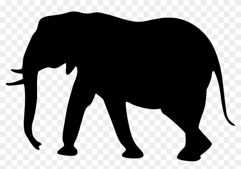 Elephant Silhouette Png Clip Art Image - Transparent Background Elephant Clip Art #854990