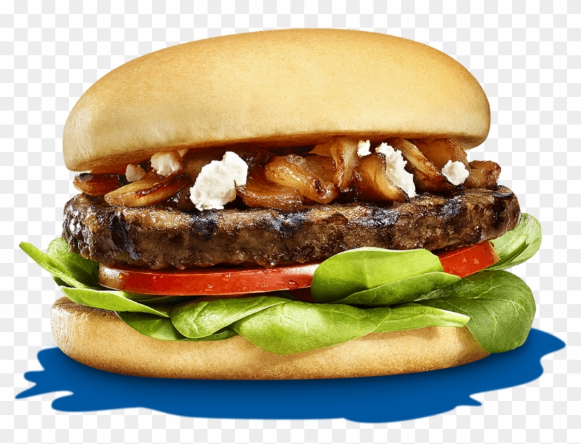 Greek-style Spinach & Onion Burger - Fast Food Clipart #855020