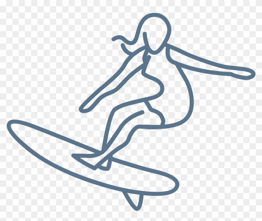 How Big Do The Waves Need To Be To Learn How To Surf - Skier Turns Clipart