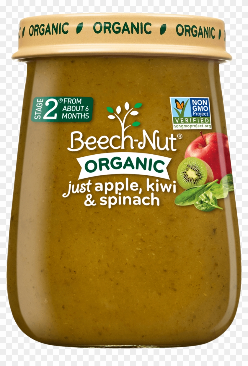 Organic Just Apple, Kiwi & Spinach Jar - Yellow Curry Clipart