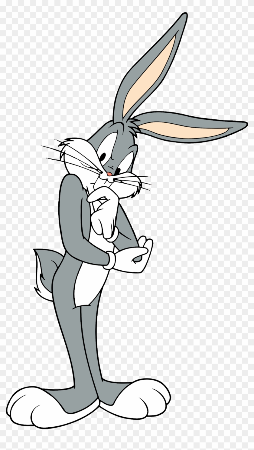 Bugs Bunny Characters, Bugs Bunny Cartoon Characters, - Bugs Bunny Thinking Clipart #855237