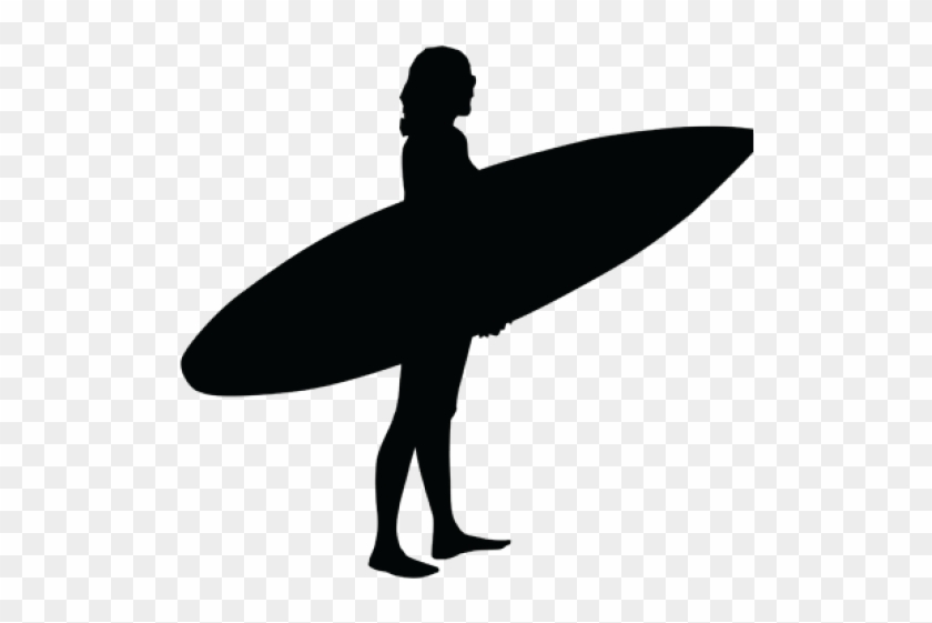 Surfer Clipart Female Surfer - Surfboard - Png Download