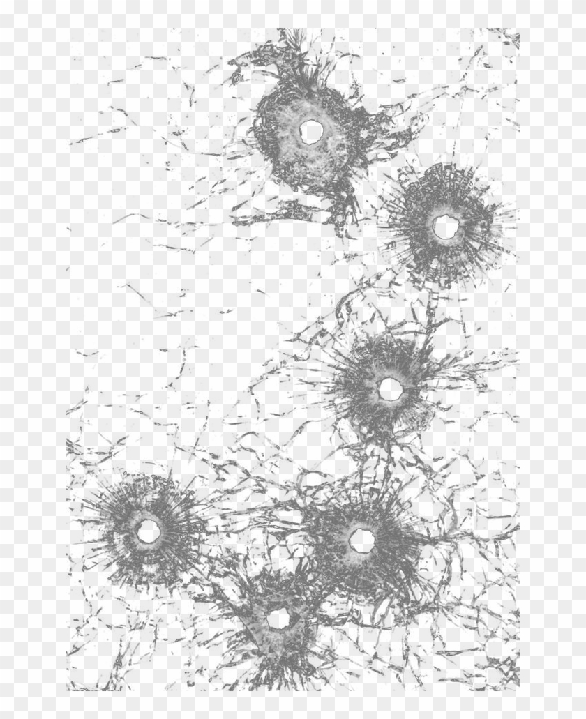Bullet Holes Png Transparent - Glass Bullet Holes Png Clipart